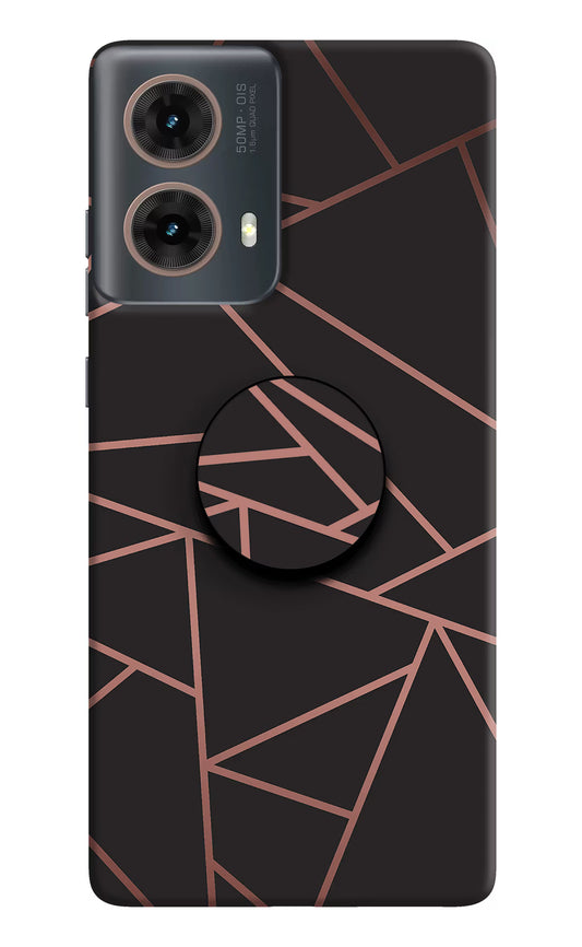 Geometric Pattern Motorola G85 Pop Case by Casekaro