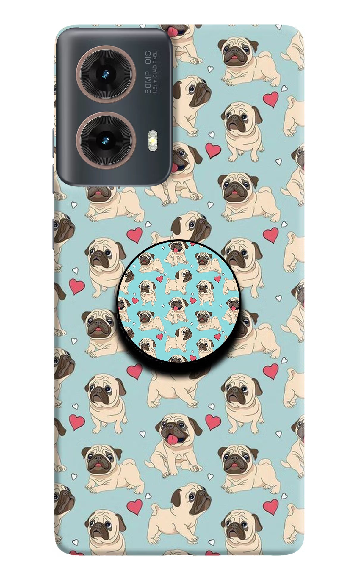 Pug Dog Motorola G85 Pop Case by Casekaro