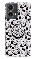Cute Panda Motorola G85 Pop Case by Casekaro