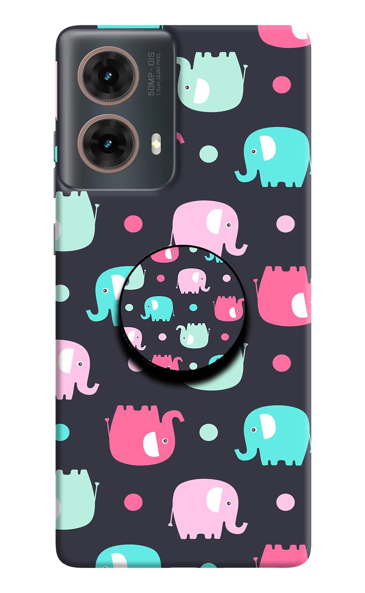 Baby Elephants Motorola G85 Pop Case by Casekaro