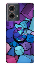 Cubic Abstract Motorola G85 Pop Case by Casekaro