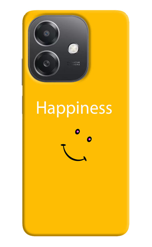 Happiness With Smiley OPPO A3x Hard Case Back Cover by Casekaro