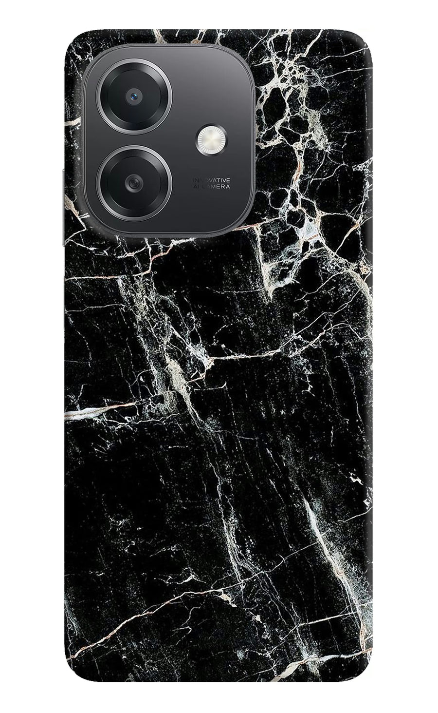 Black Marble Texture OPPO A3x Back Cover, Hard case