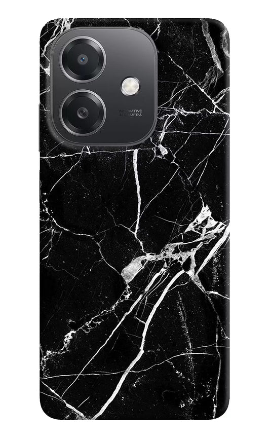 Black Marble Pattern OPPO A3x Hard Case Back Cover by Casekaro