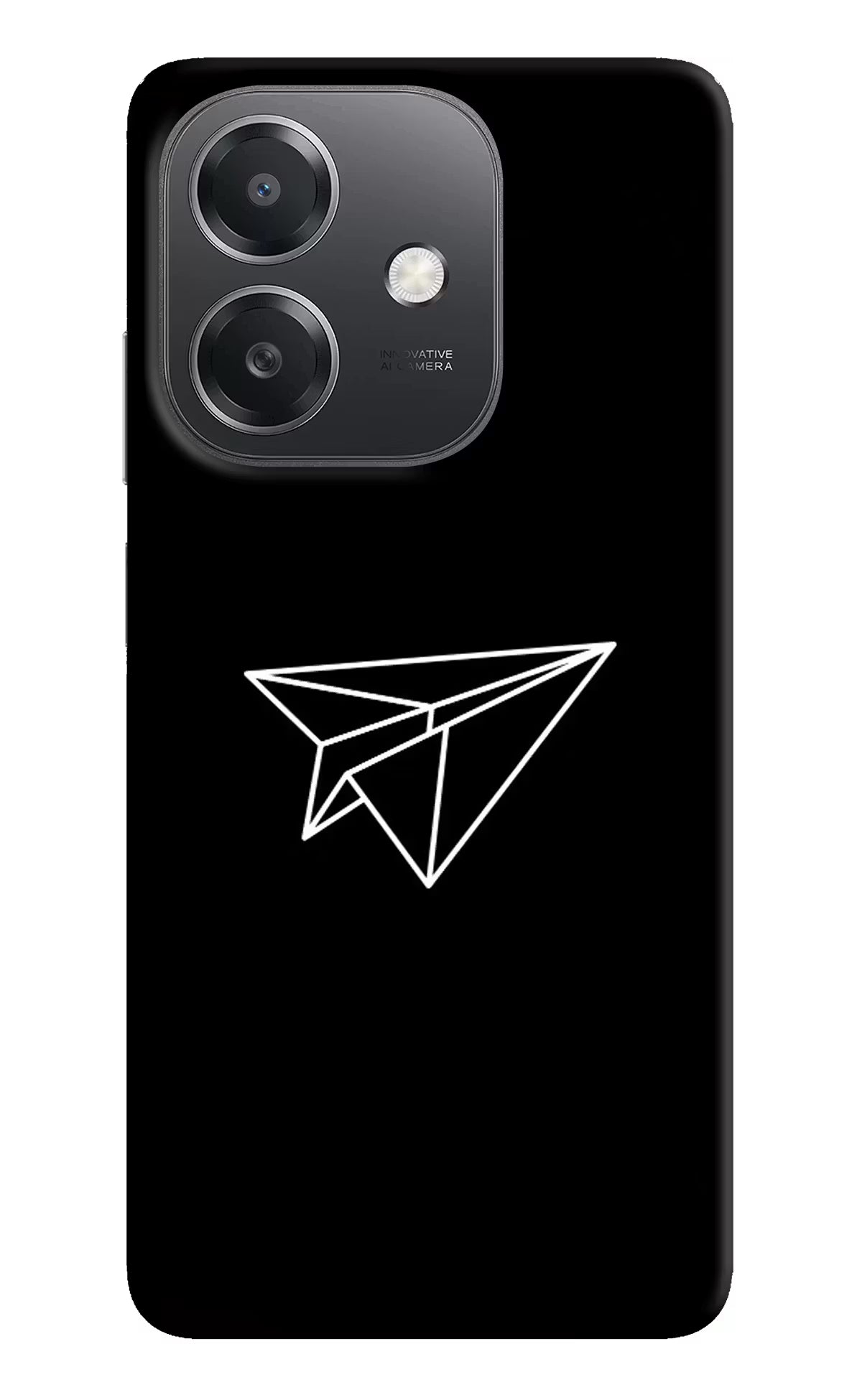 Paper Plane White OPPO A3x Hard Case Back Cover by Casekaro
