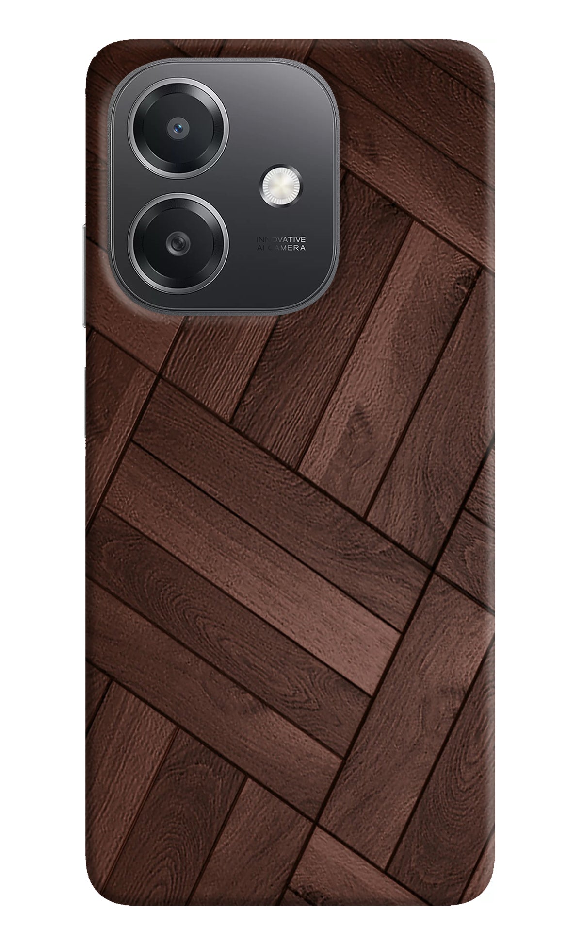 Wooden Texture Design OPPO A3x Back Cover