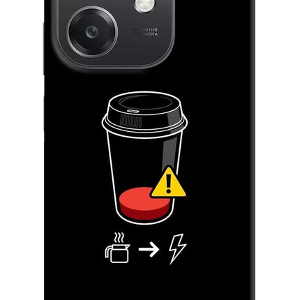 Coffee OPPO A3x Hard Case Back Cover by Casekaro