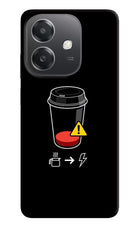 Coffee OPPO A3x Hard Case Back Cover by Casekaro