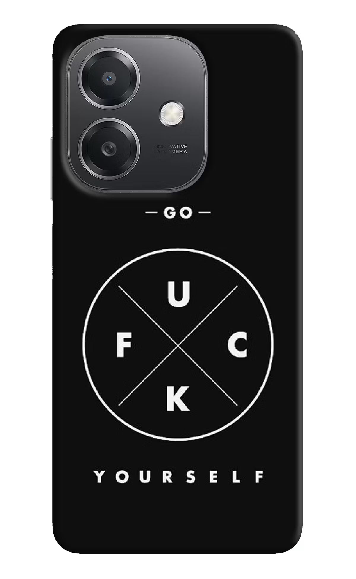 Go Fuck Yourself OPPO A3x Hard Case Back Cover by Casekaro