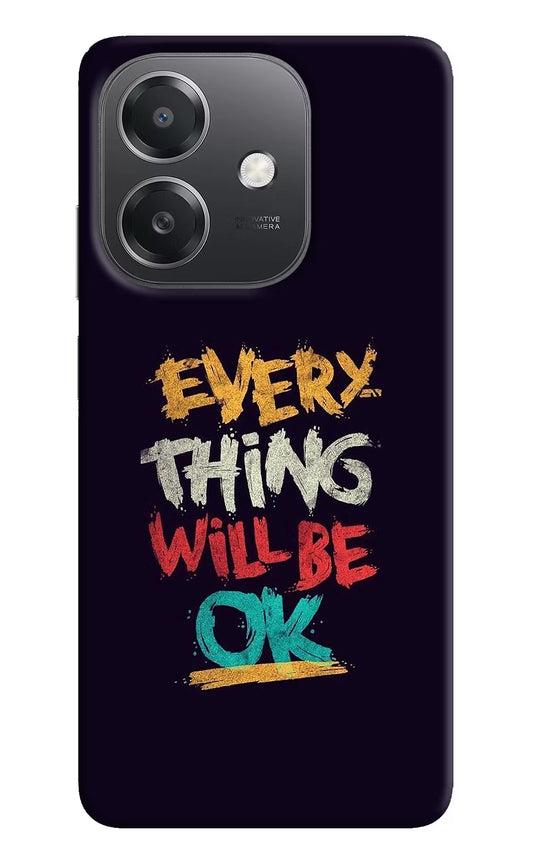 Everything Will Be Ok OPPO A3x Hard Case Back Cover by Casekaro
