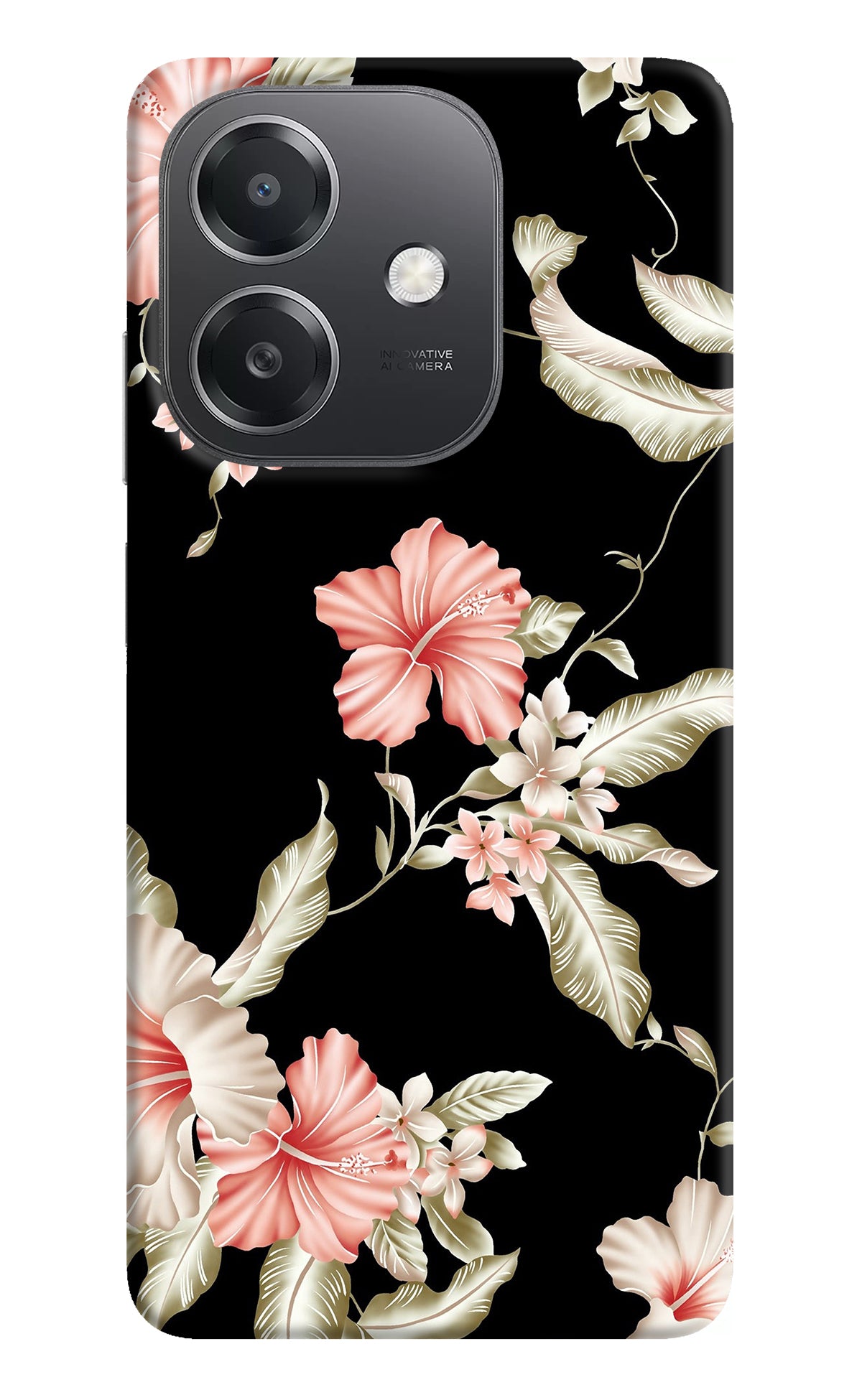 Flowers OPPO A3x Back Cover