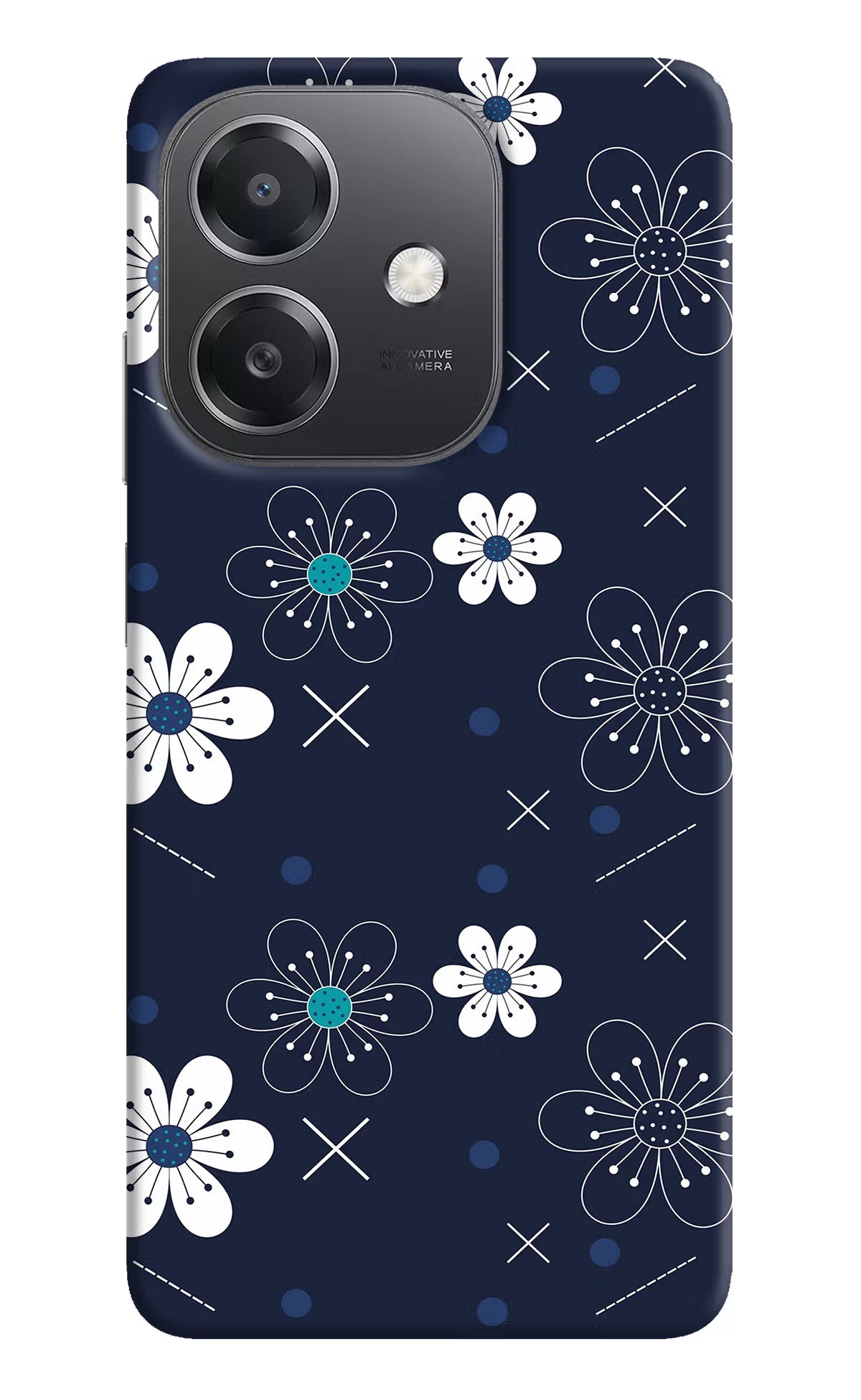 Flowers OPPO A3x Hard Case Back Cover by Casekaro