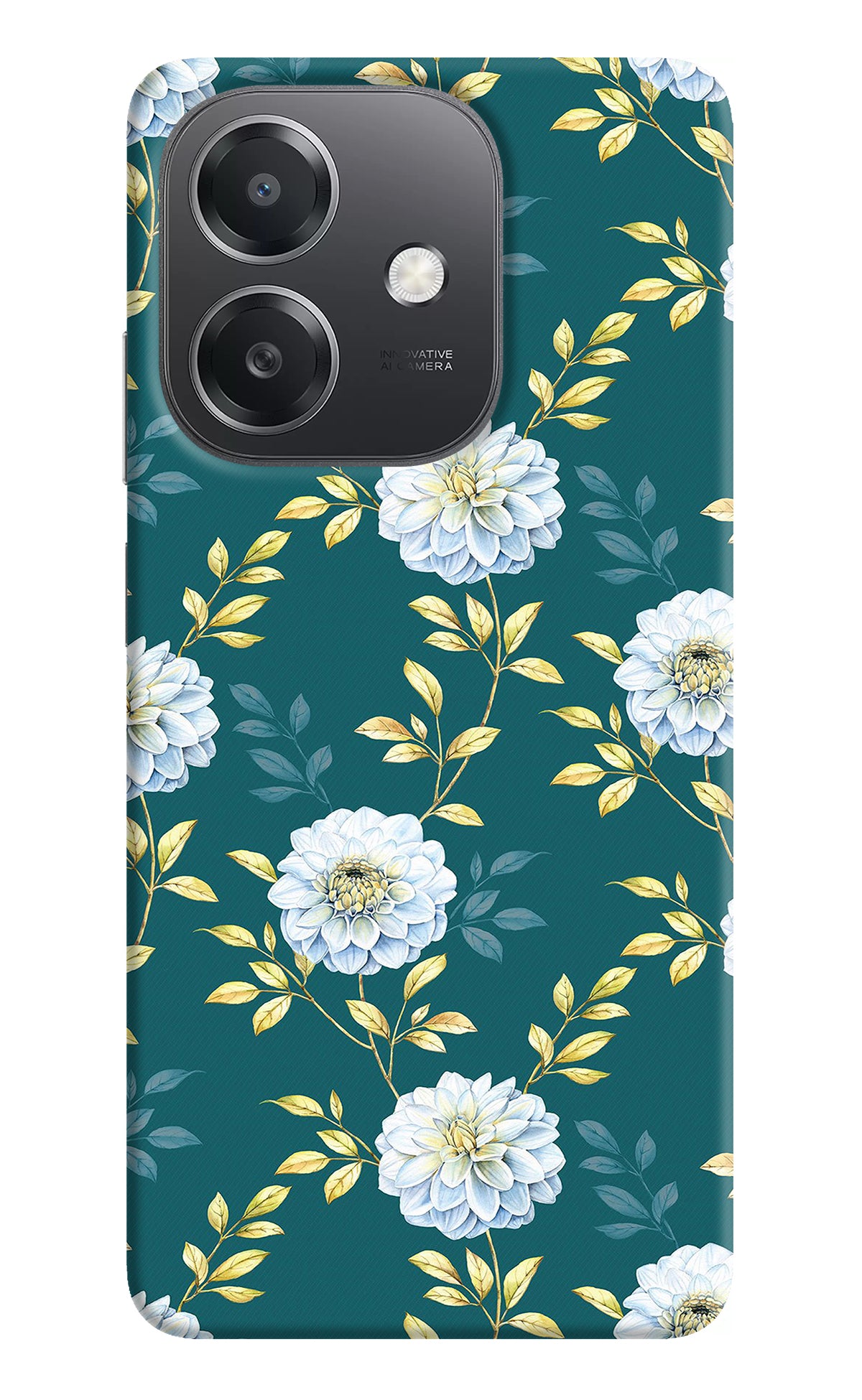 Flowers OPPO A3x Back Cover