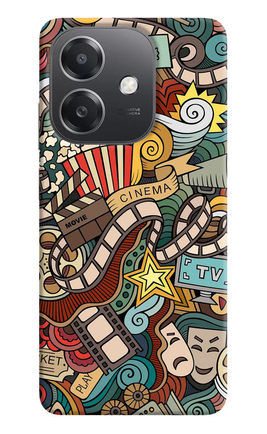 Cinema Abstract OPPO A3x Hard Case Back Cover by Casekaro
