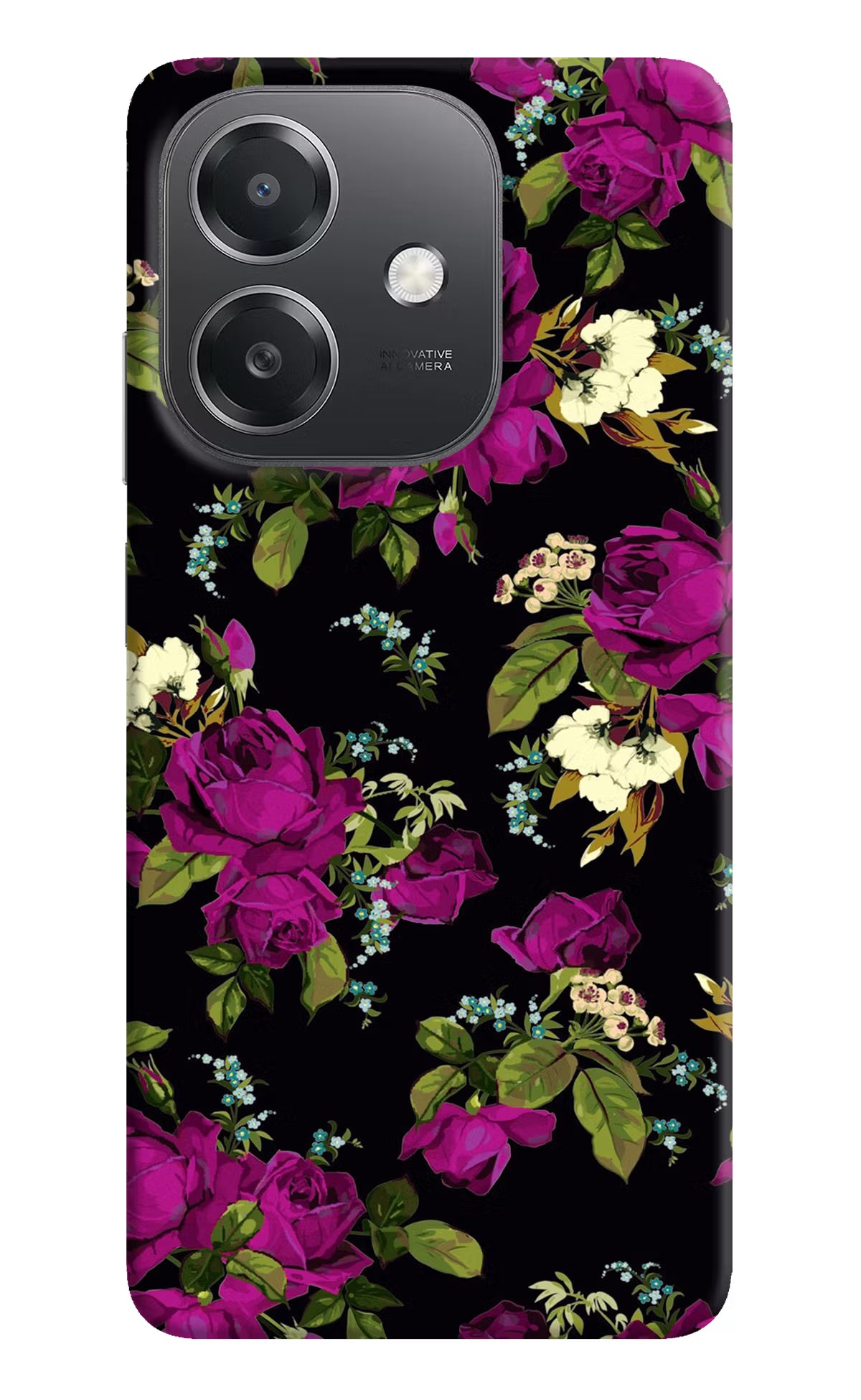 Flowers OPPO A3x Hard Case Back Cover by Casekaro