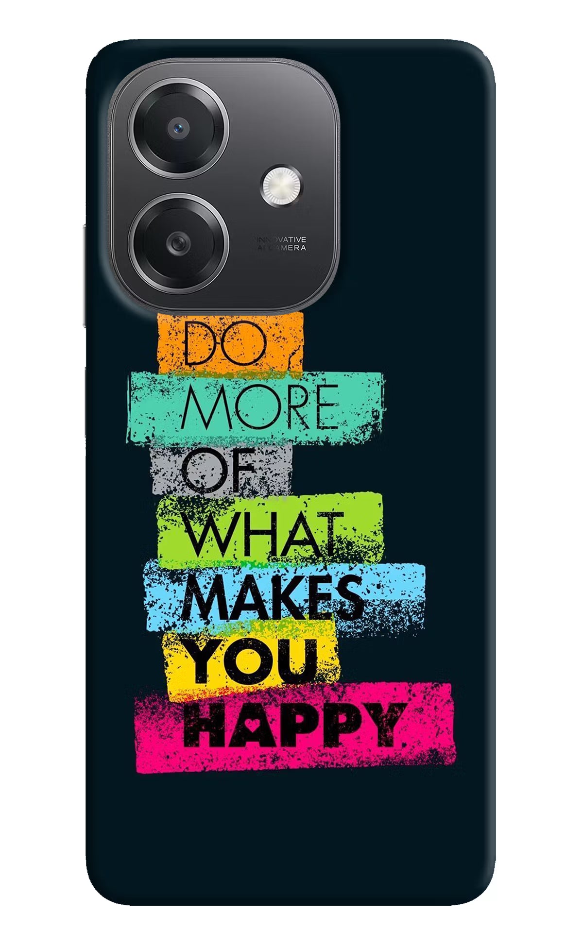 Do More Of What Makes You Happy OPPO A3x Hard Case Back Cover by Casekaro