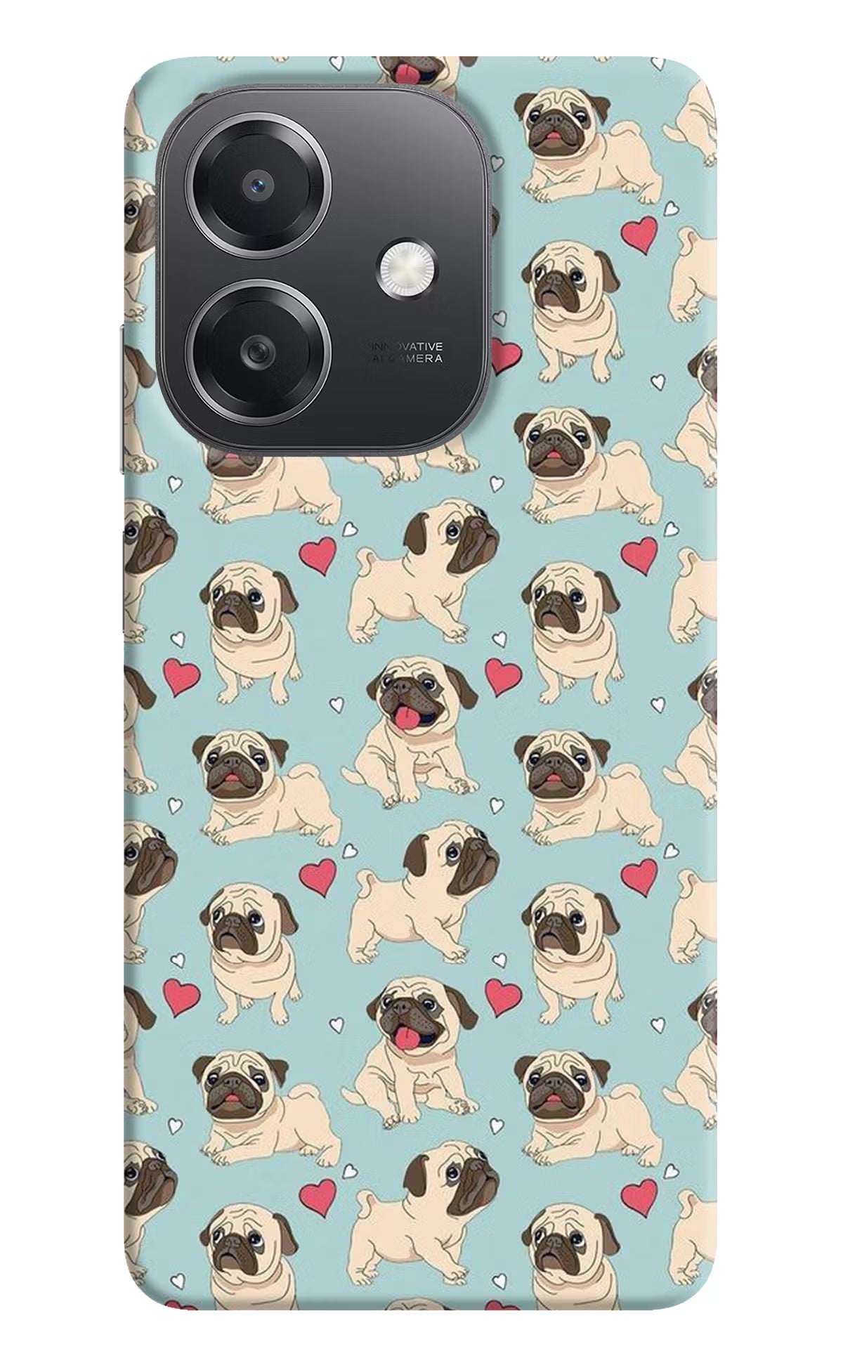 Pug Dog OPPO A3x Hard Case Back Cover by Casekaro