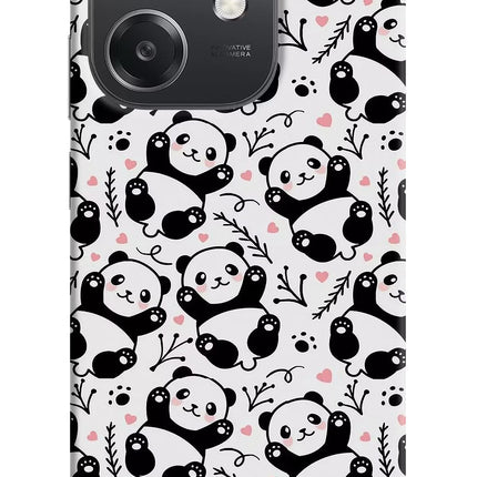Cute Panda OPPO A3x Hard Case Back Cover by Casekaro