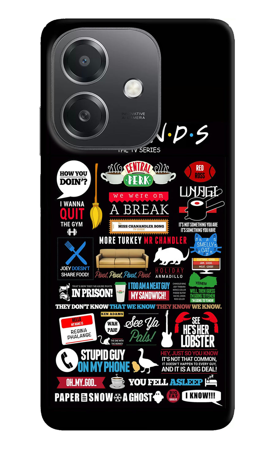 FRIENDS OPPO A3x Back Cover, Hard case