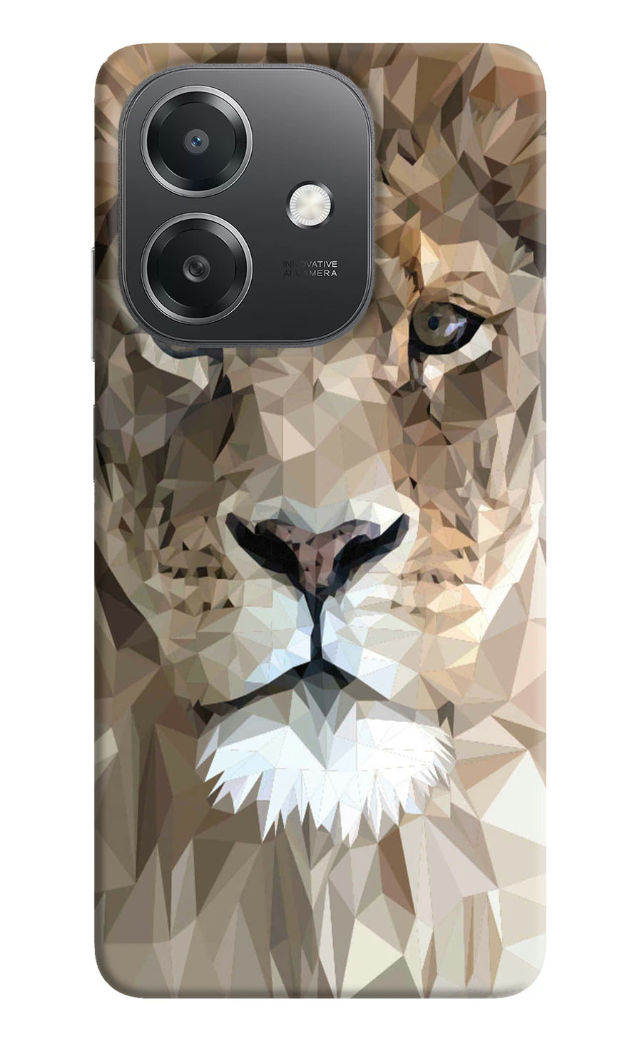 Lion Art OPPO A3x Back Cover, Hard case