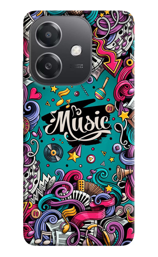 Music Graffiti OPPO A3x Hard Case Back Cover by Casekaro