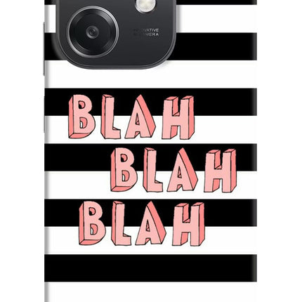 Blah Blah Blah OPPO A3x Hard Case Back Cover by Casekaro