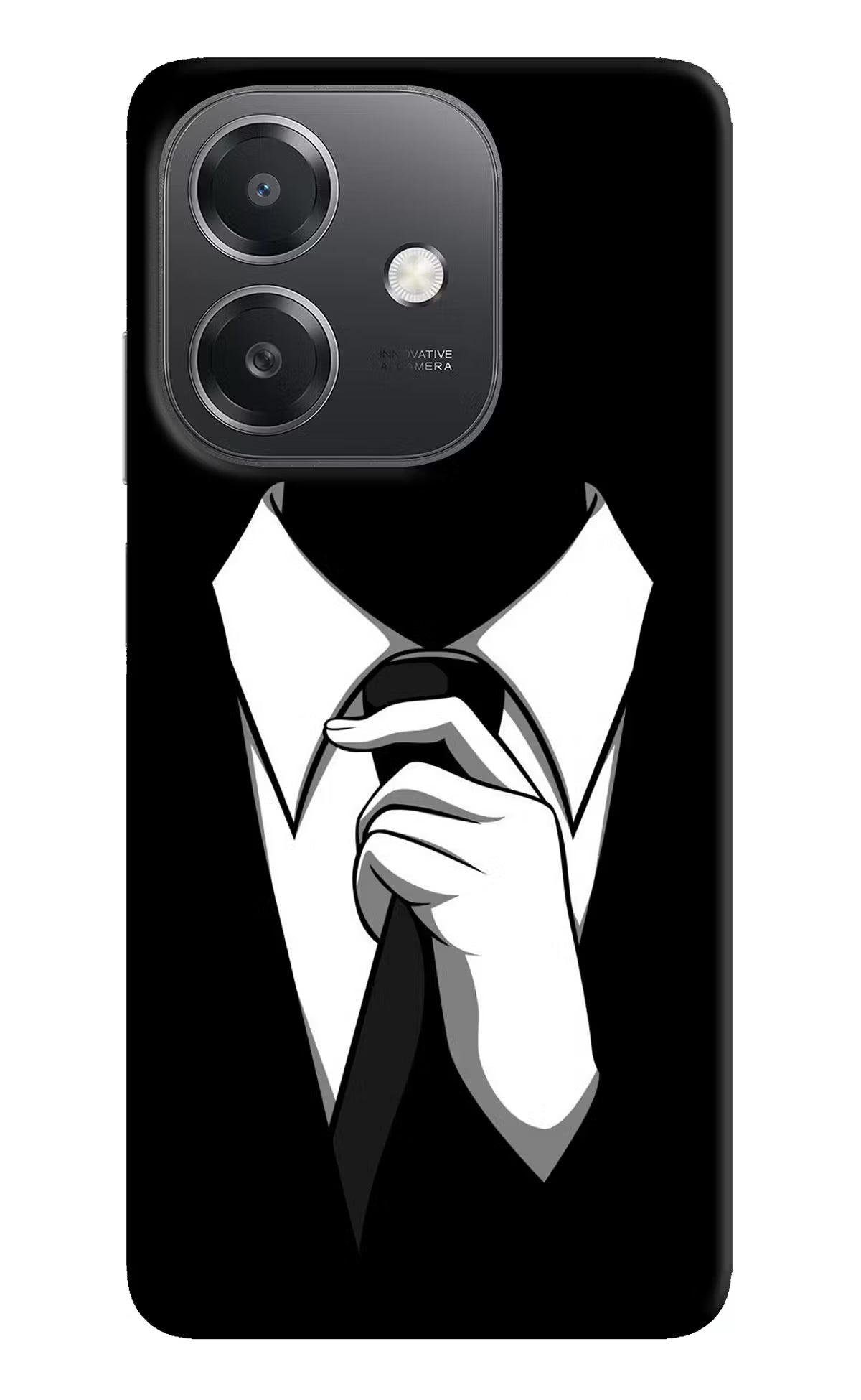 Black Tie OPPO A3x Hard Case Back Cover by Casekaro