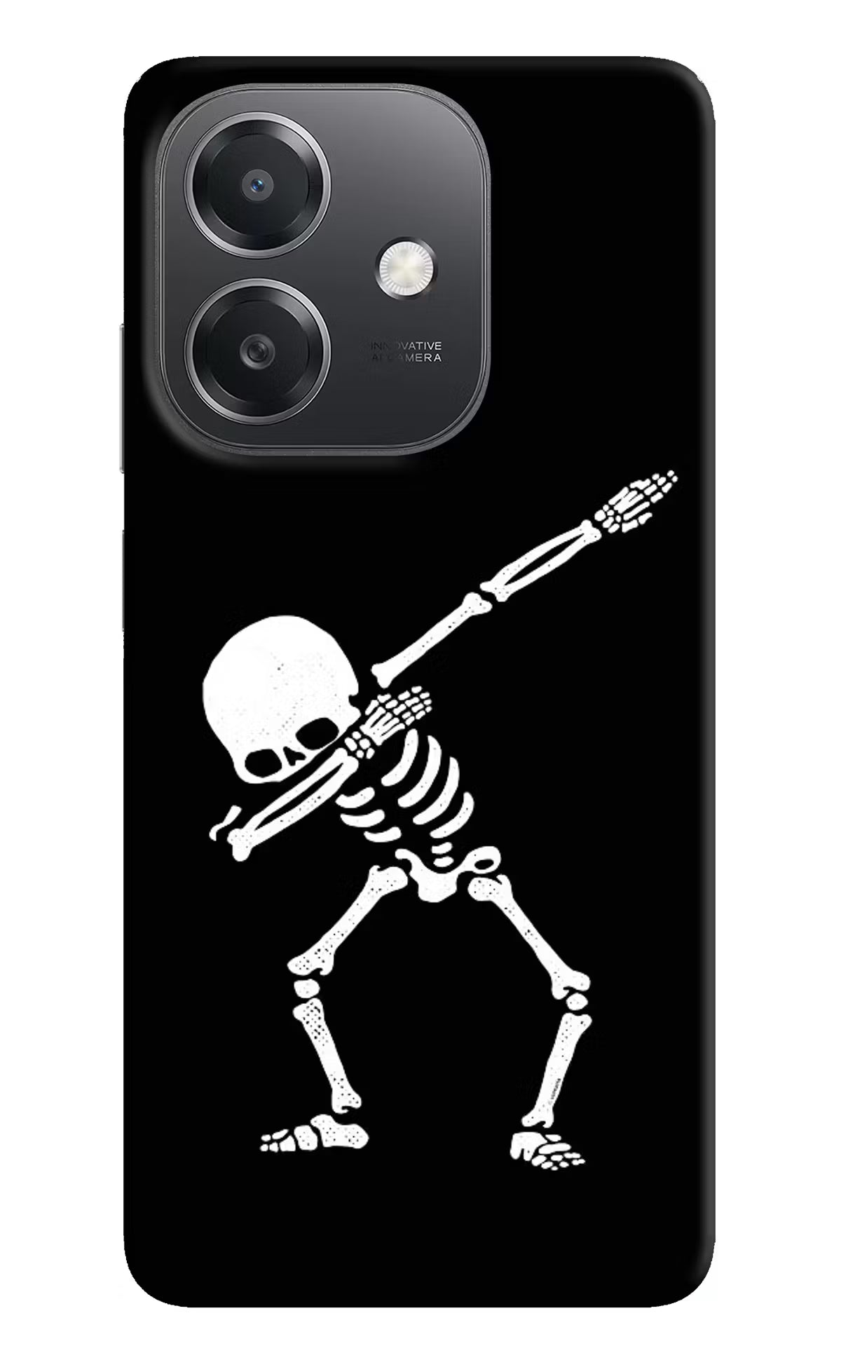 Dabbing Skeleton Art OPPO A3x Hard Case Back Cover by Casekaro