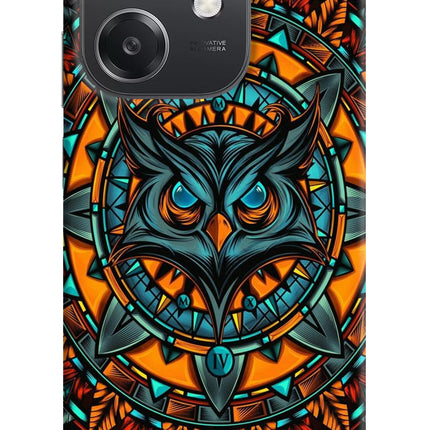 Angry Owl Art OPPO A3x Hard Case Back Cover by Casekaro