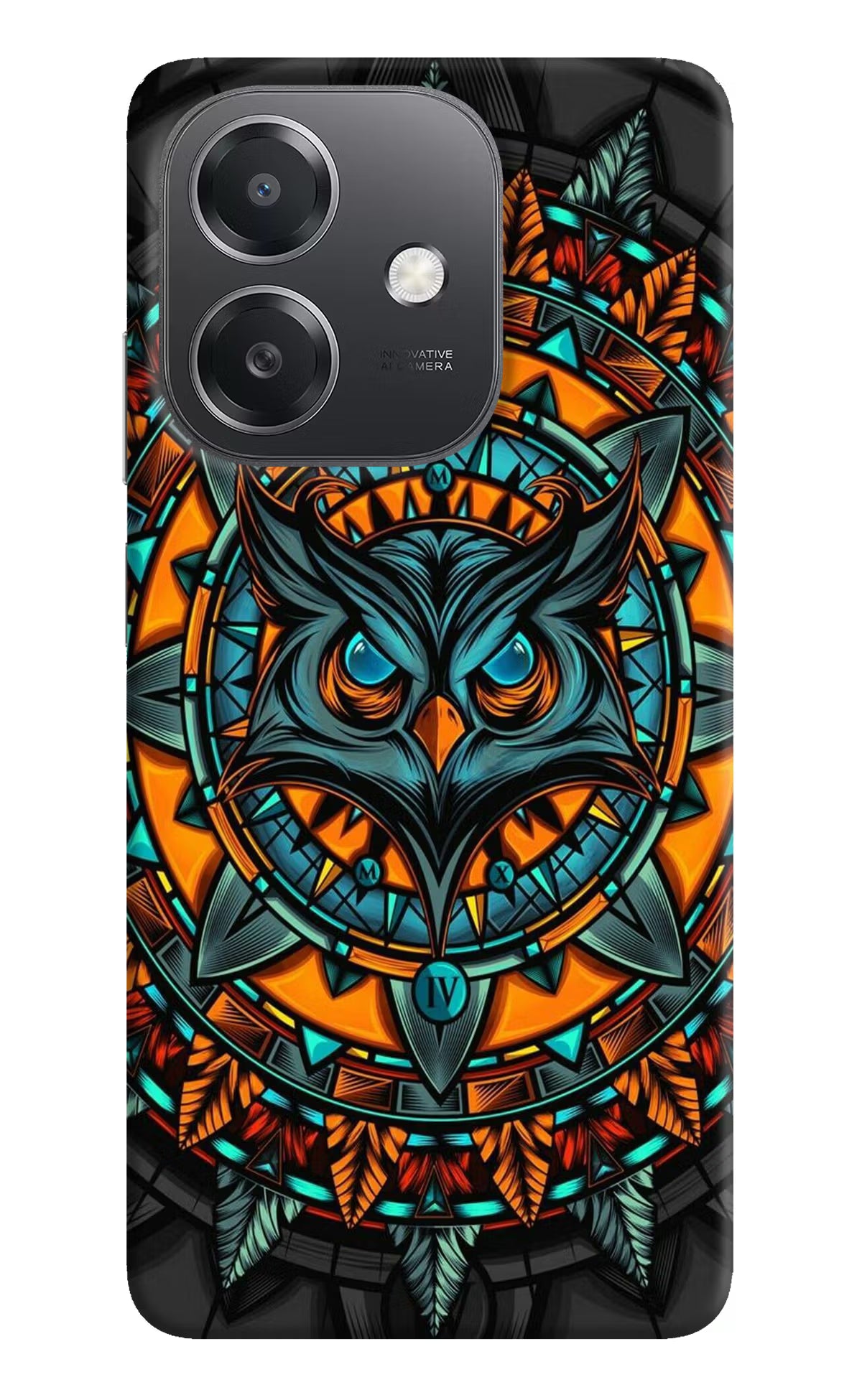 Angry Owl Art OPPO A3x Hard Case Back Cover by Casekaro