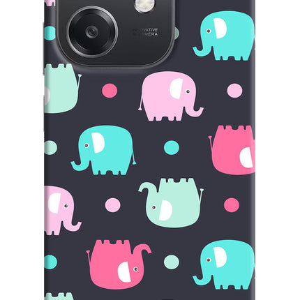 Elephants OPPO A3x Hard Case Back Cover by Casekaro