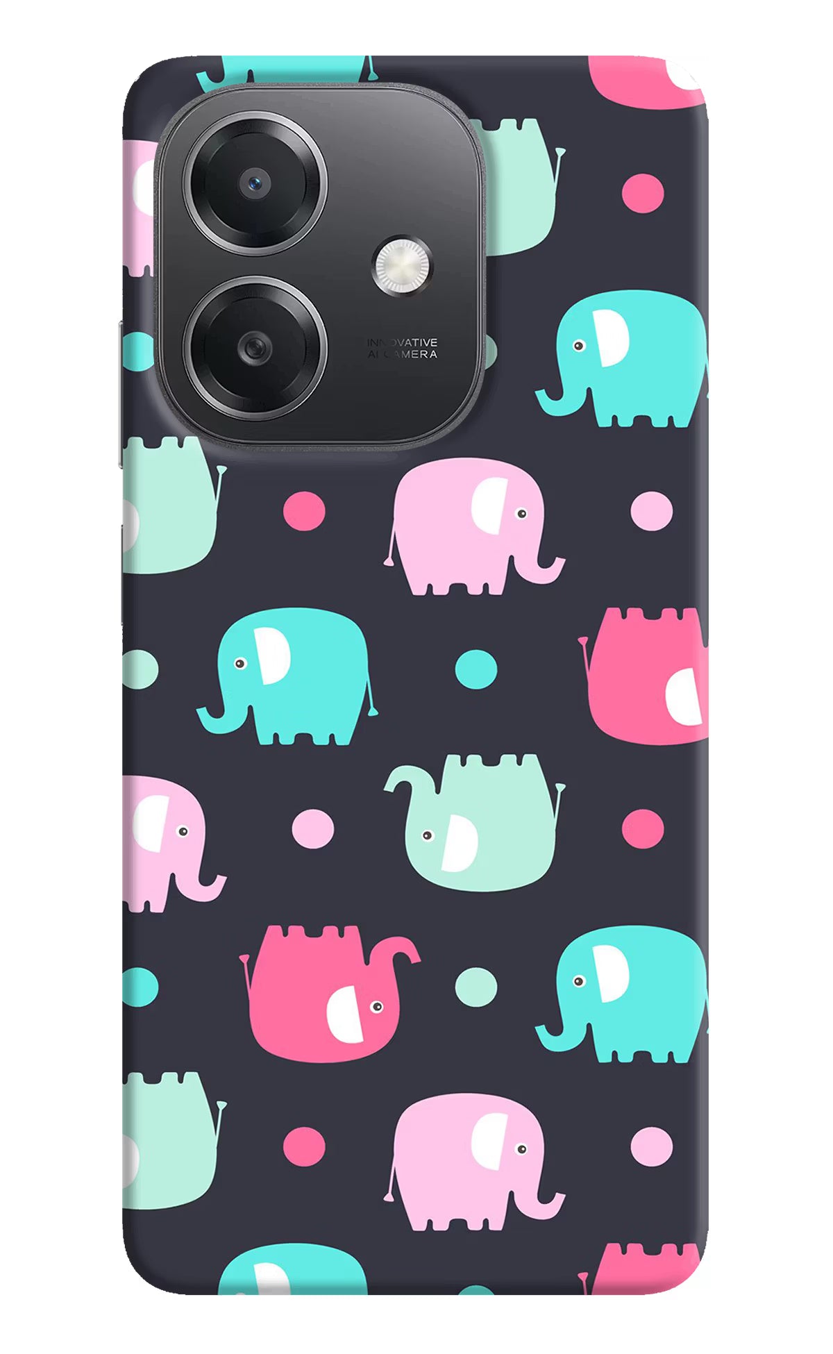Elephants OPPO A3x Hard Case Back Cover by Casekaro