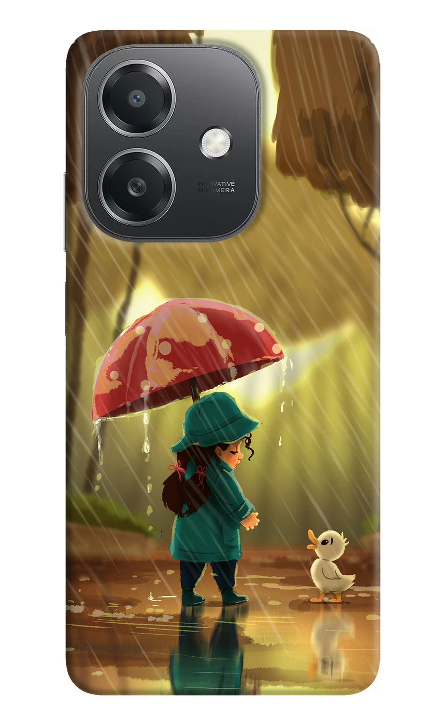 Rainy Day OPPO A3x Back Cover, Hard case