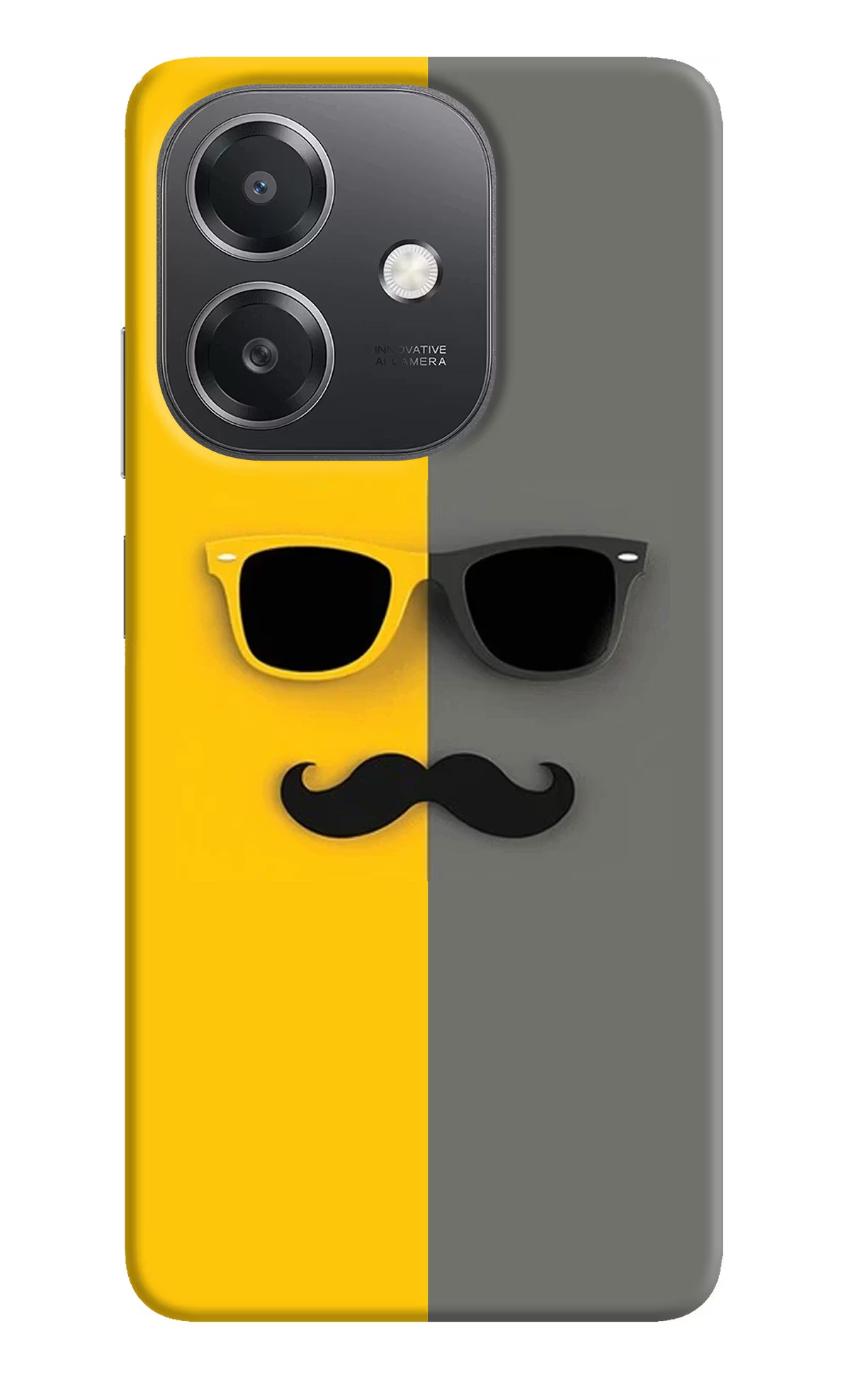 Sunglasses with Mustache OPPO A3x Hard Case Back Cover by Casekaro