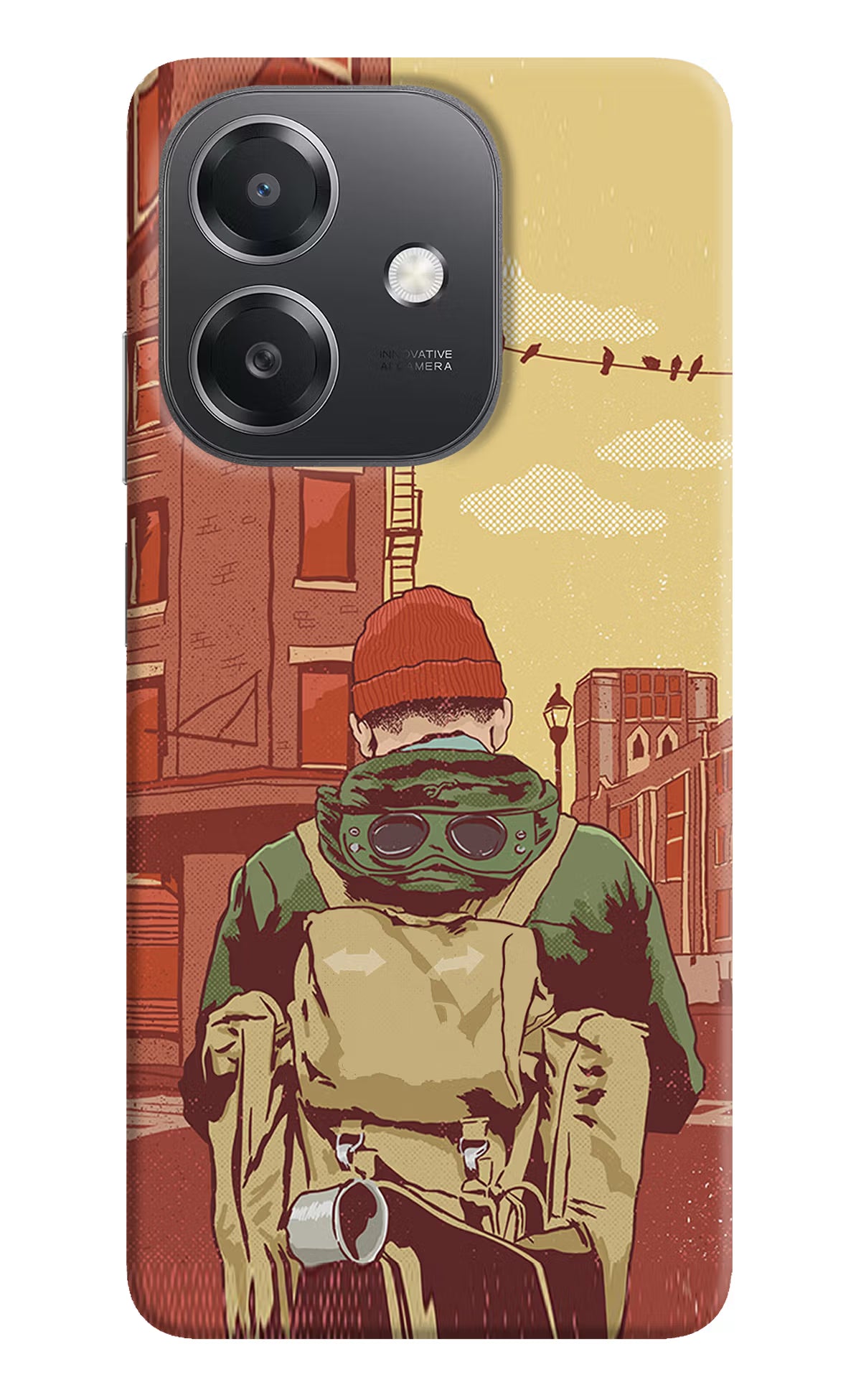 Adventurous OPPO A3x Hard Case Back Cover by Casekaro