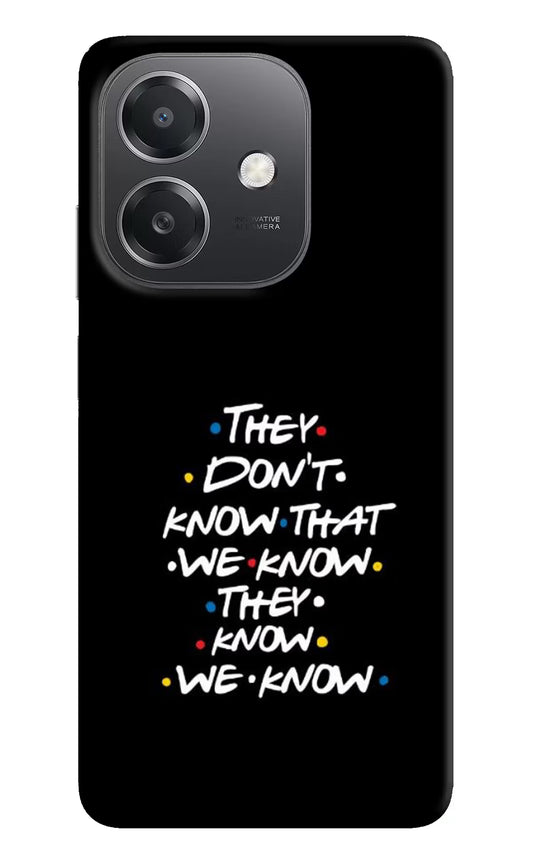 FRIENDS Dialogue OPPO A3x Hard Case Back Cover by Casekaro