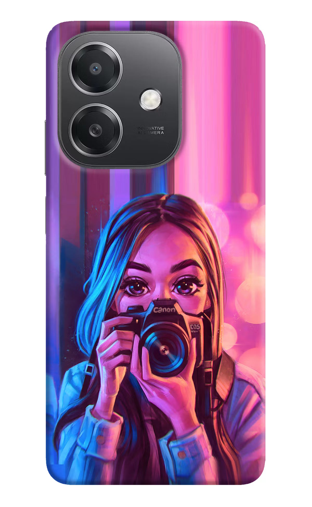 Girl Photographer OPPO A3x Hard Case Back Cover by Casekaro