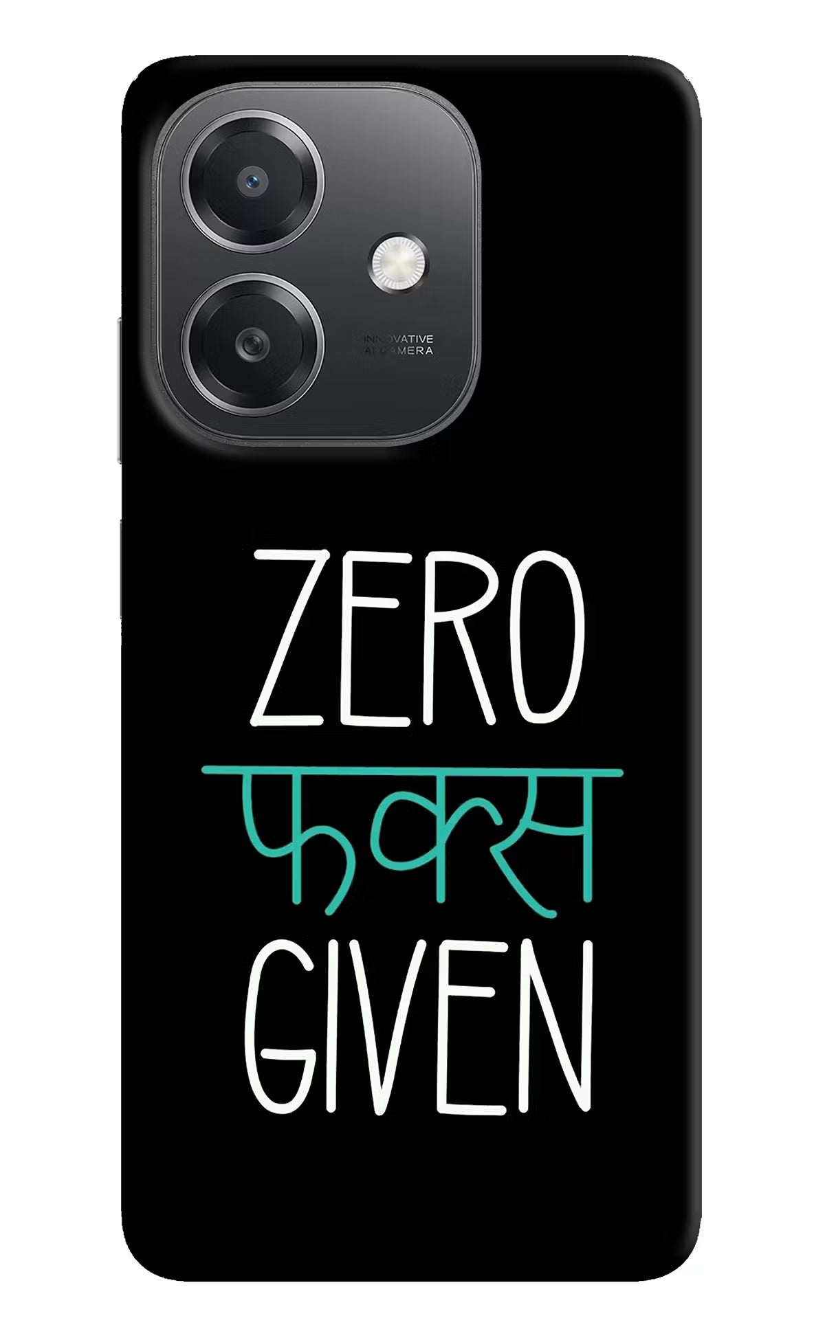 Zero Fucks Given OPPO A3x Hard Case Back Cover by Casekaro