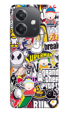 Sticker Bomb OPPO A3x Hard Case Back Cover by Casekaro