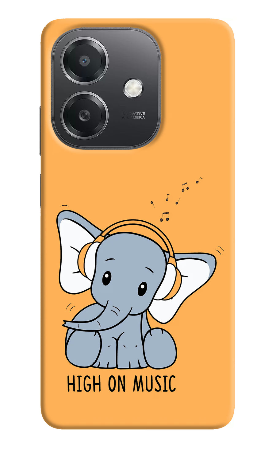 High On Music OPPO A3x Back Cover, Hard case