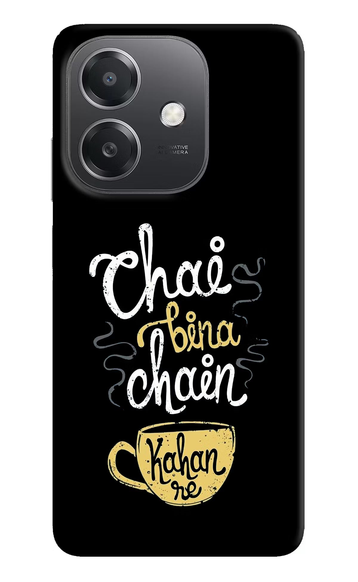 Chai Bina Chain Kaha Re OPPO A3x Hard Case Back Cover by Casekaro