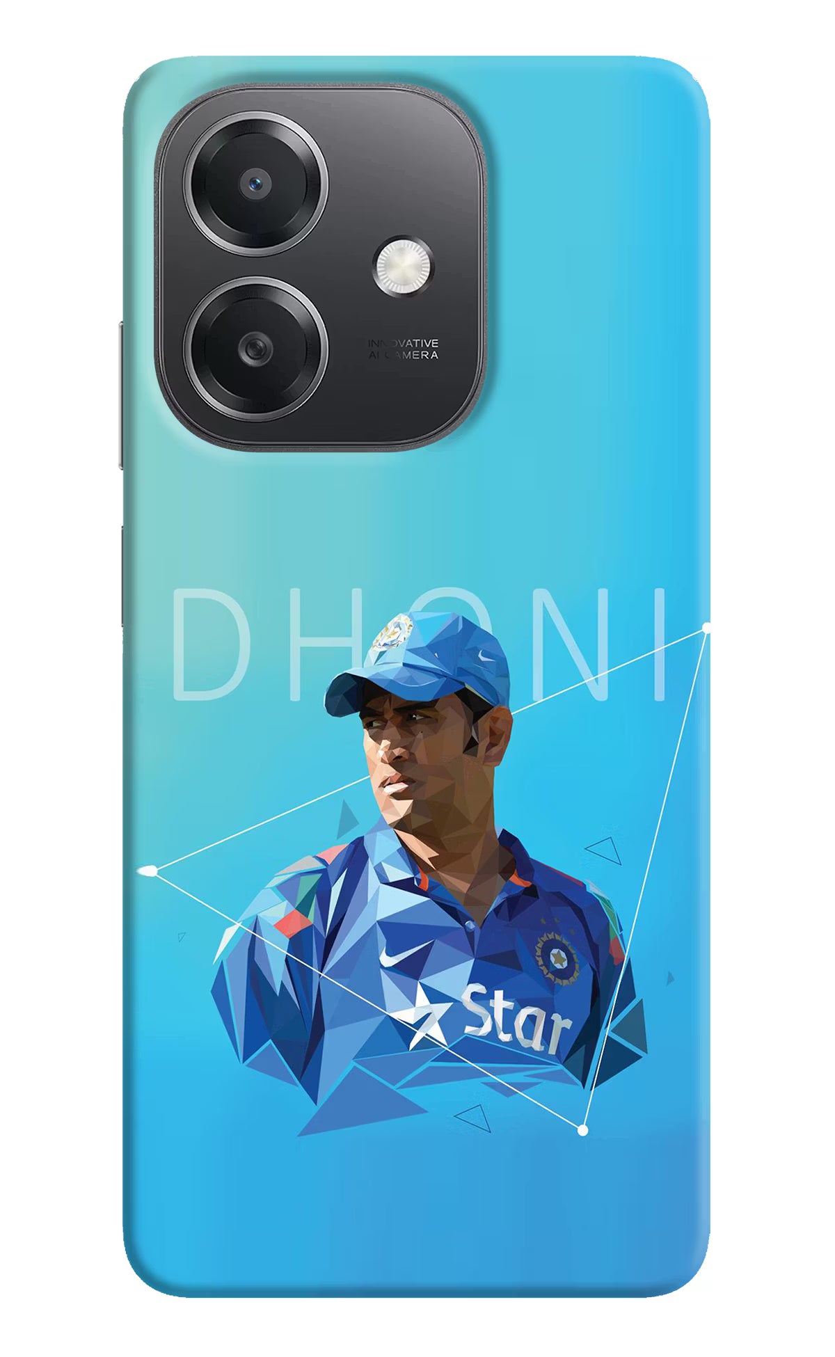 Dhoni Artwork OPPO A3x Hard Case Back Cover by Casekaro