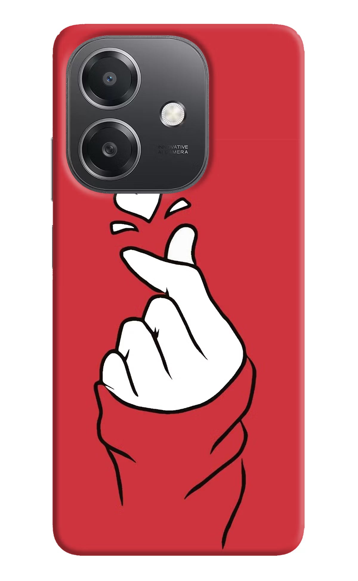 Korean Love Sign OPPO A3x Hard Case Back Cover by Casekaro