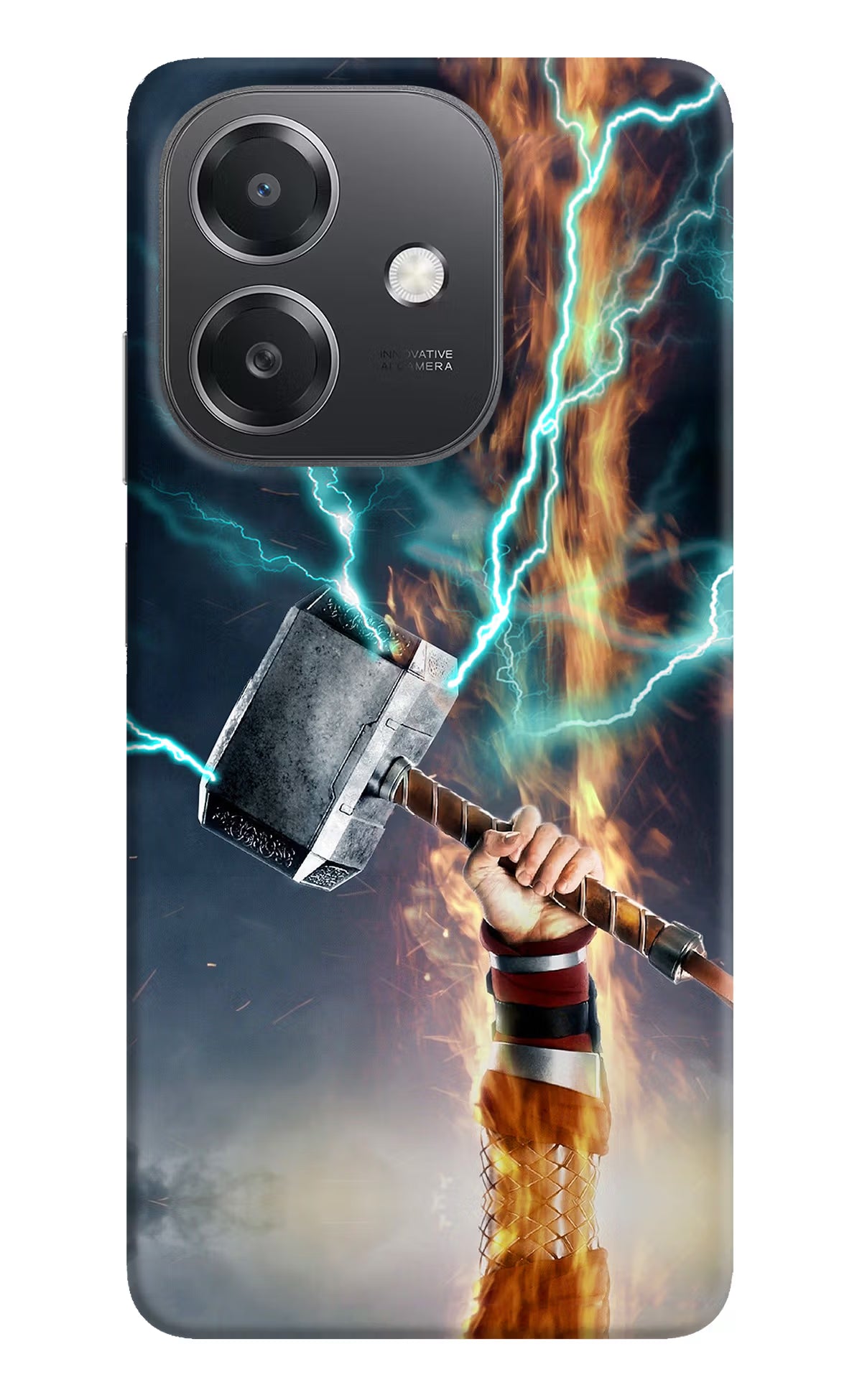 Thor Hammer Mjolnir OPPO A3x Hard Case Back Cover by Casekaro