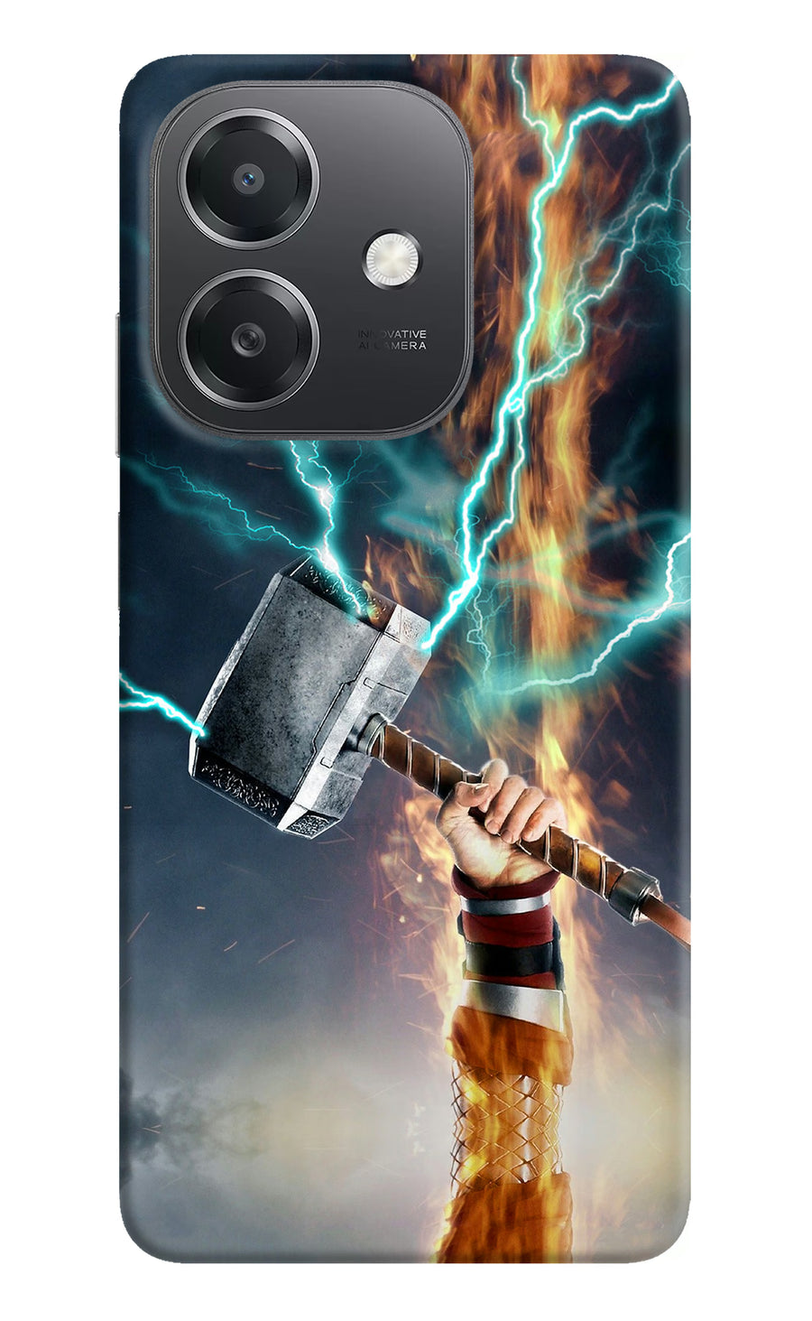 Thor Hammer Mjolnir OPPO A3x Back Cover, Hard case