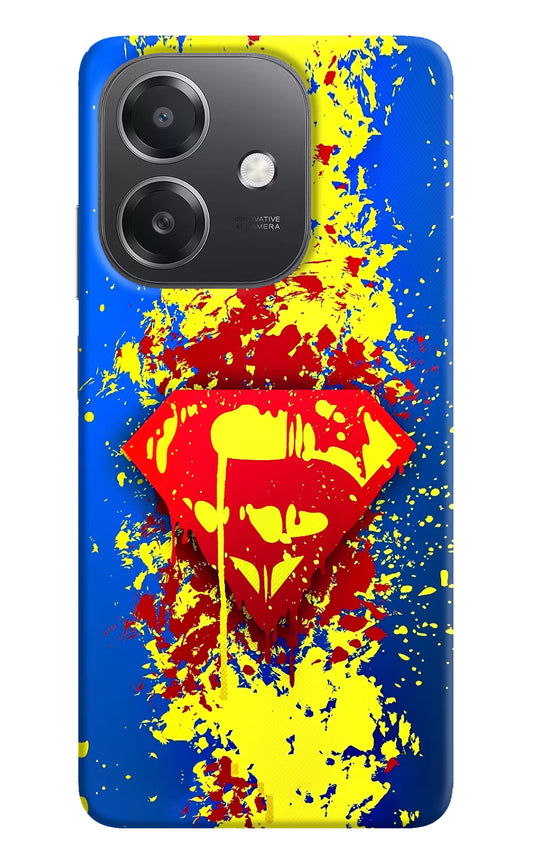 Superman logo OPPO A3x Hard Case Back Cover by Casekaro