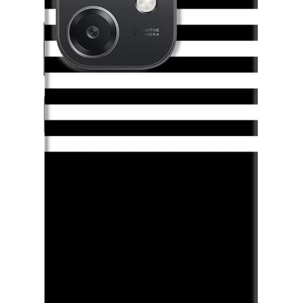 Black and White Print OPPO A3x Hard Case Back Cover by Casekaro