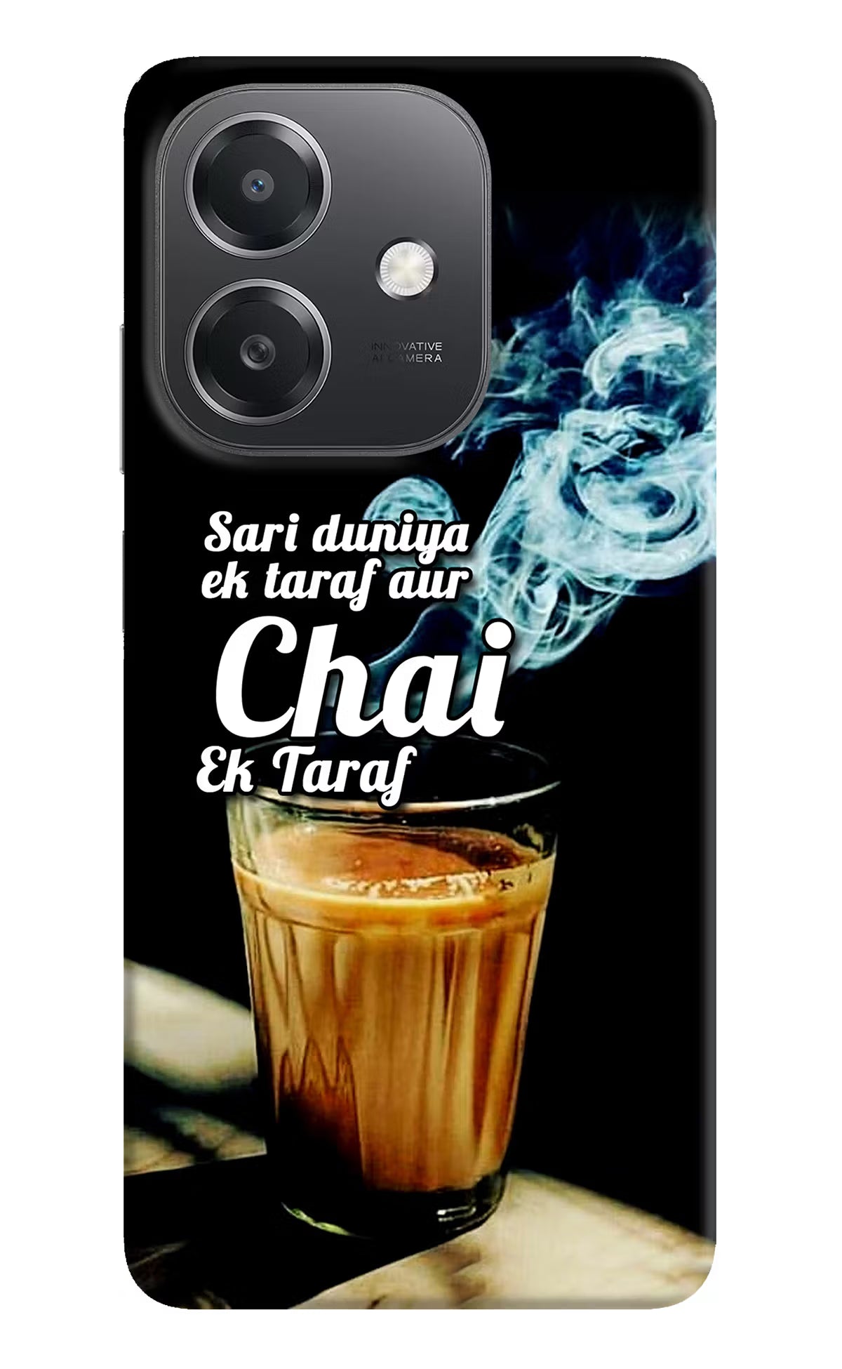 Chai Ek Taraf Quote OPPO A3x Hard Case Back Cover by Casekaro