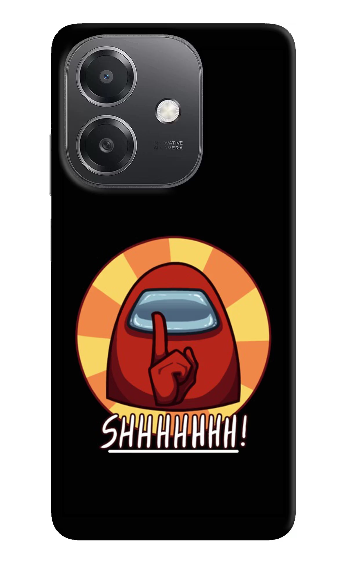 Among Us Shhh! OPPO A3x Hard Case Back Cover by Casekaro