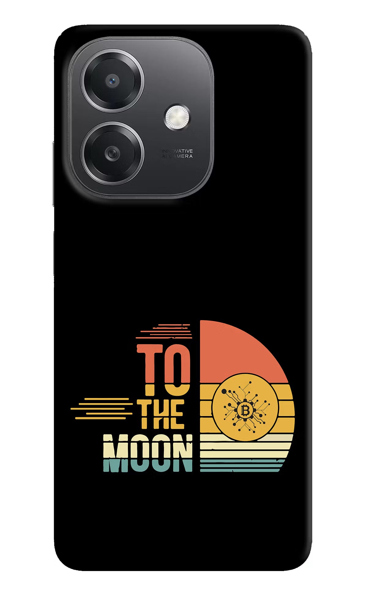 To the Moon OPPO A3x Hard Case Back Cover by Casekaro